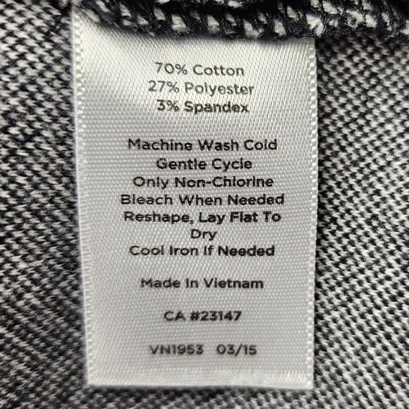 Talbots Tonal Herringbone A-Line Skirt Knee Length Classic Side Zip Closure 2 - Picture 6 of 10